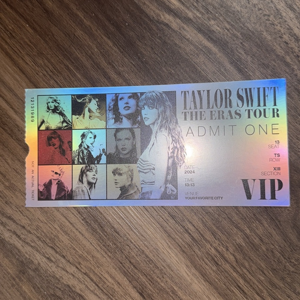 Eras Tour VIP Concert Ticket 🫶🏼 Taylor swift